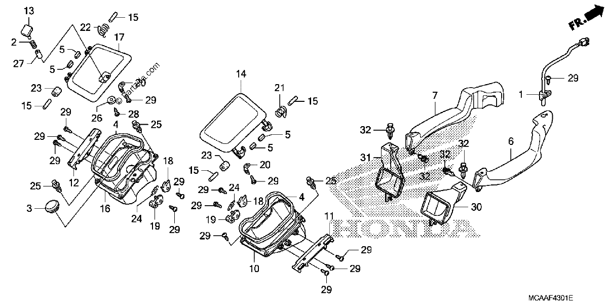 Diagrama de AIR DUCT GL1800 06