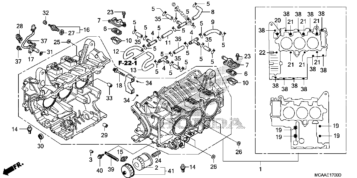 Diagrama de CYLINDER BLOCK
