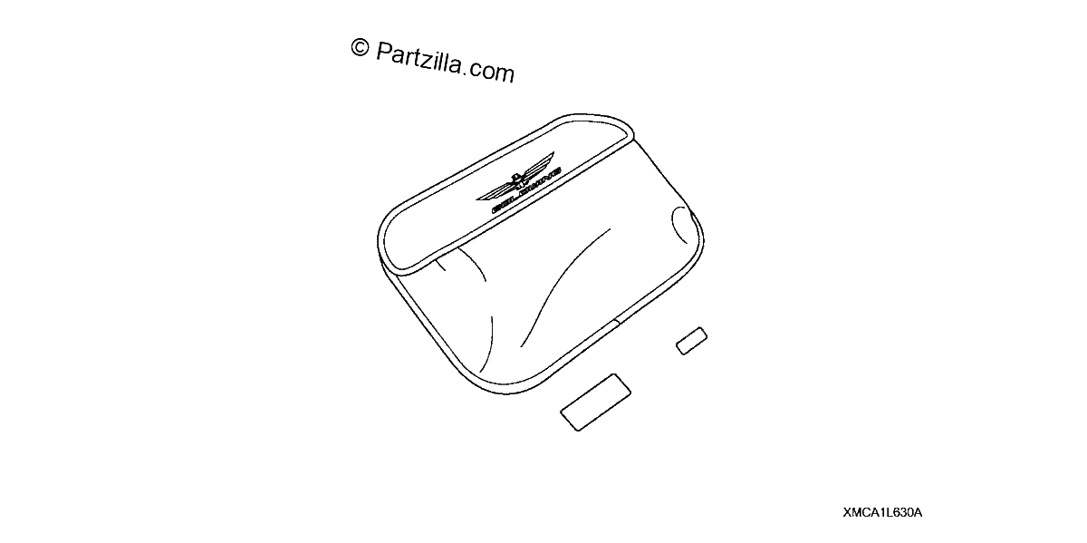 Diagrama de SADDLEBAG LID ORGANIZER W GL LOGO