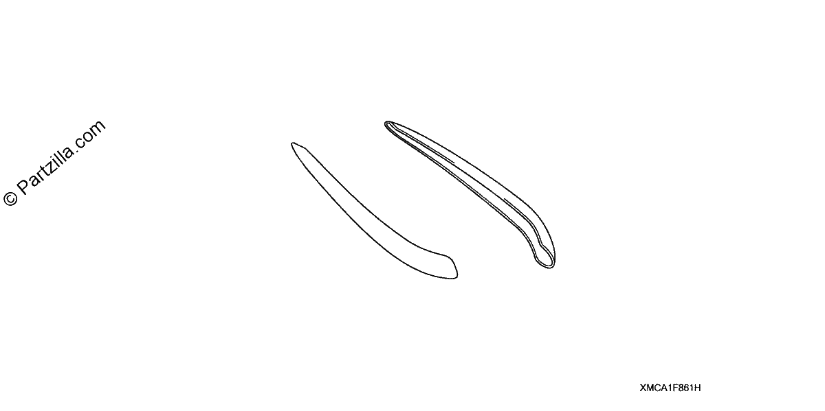 Diagrama de SIDE FAIRING ACCENTS CHROME