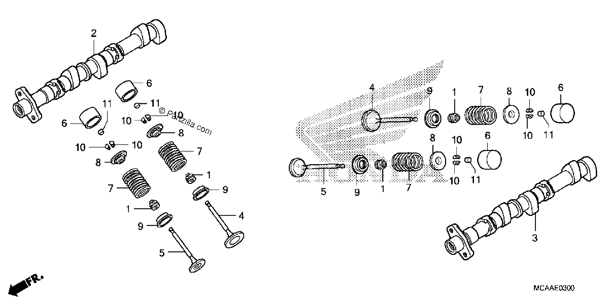 Diagrama de CAMSHAFT VALVE