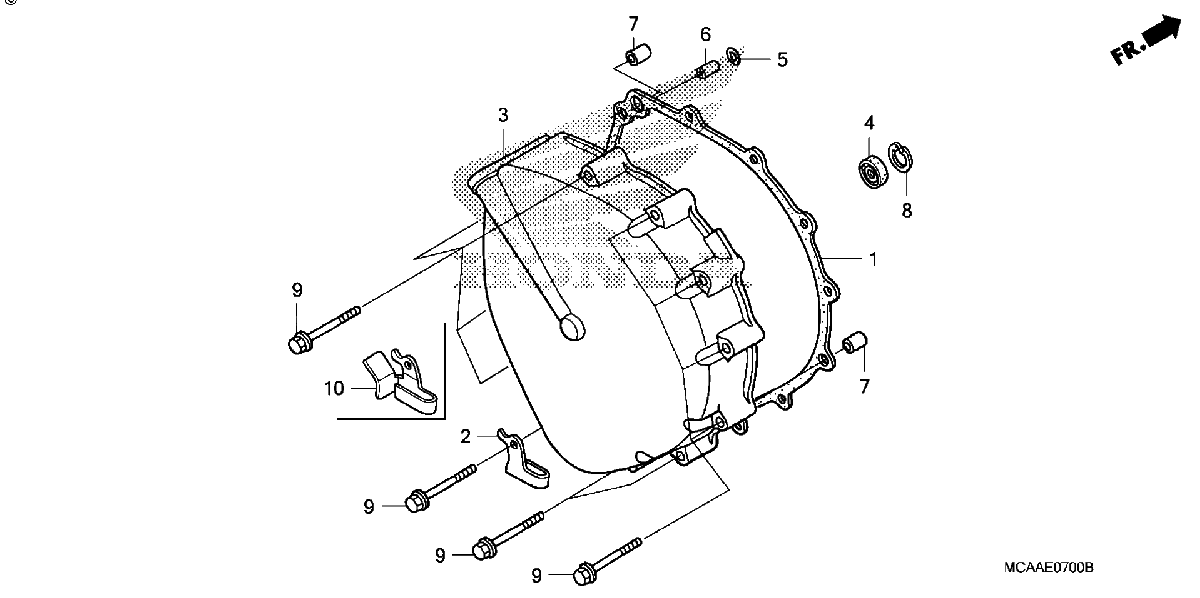 Diagrama de CLUTCH COVER