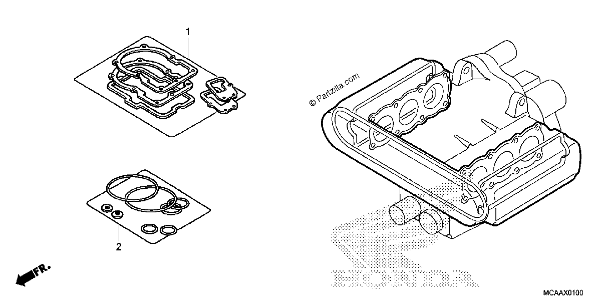 Diagrama de GASKET KIT A