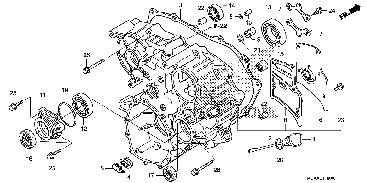 Diagrama de REAR CASE