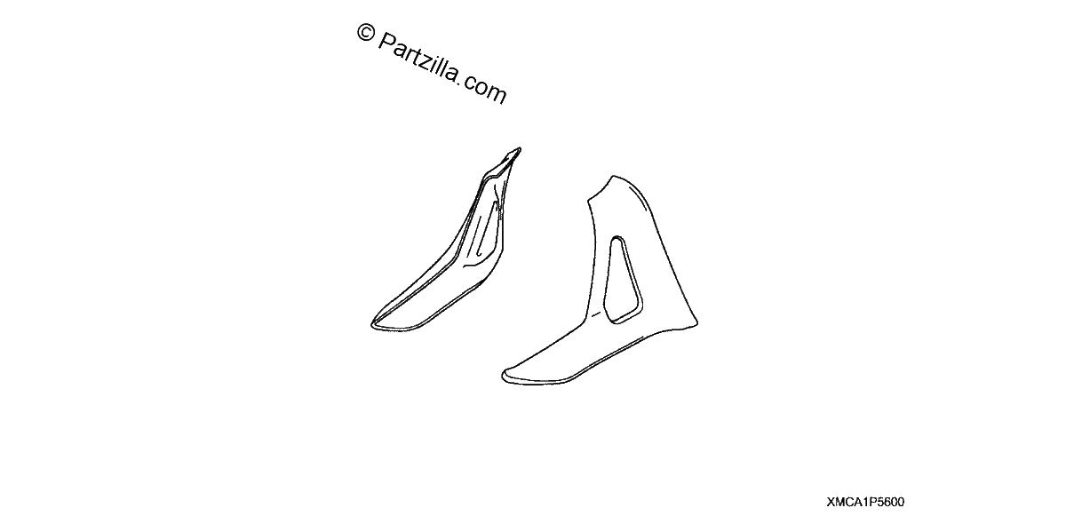 Diagrama de SADDLEBAG SCUFF COVERS