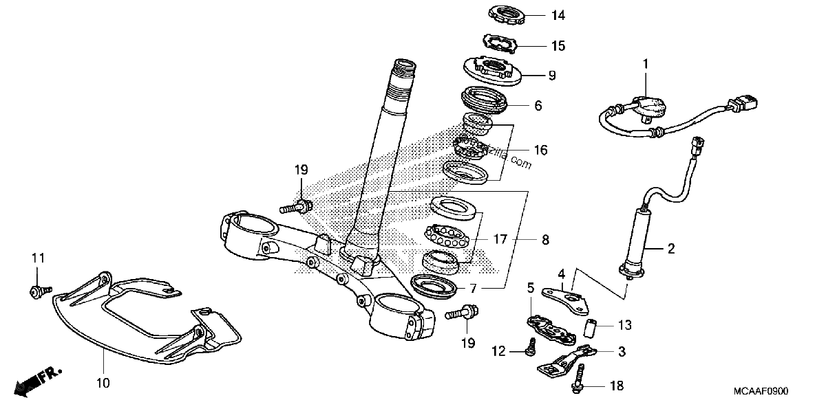 Diagrama de STEERING STEM