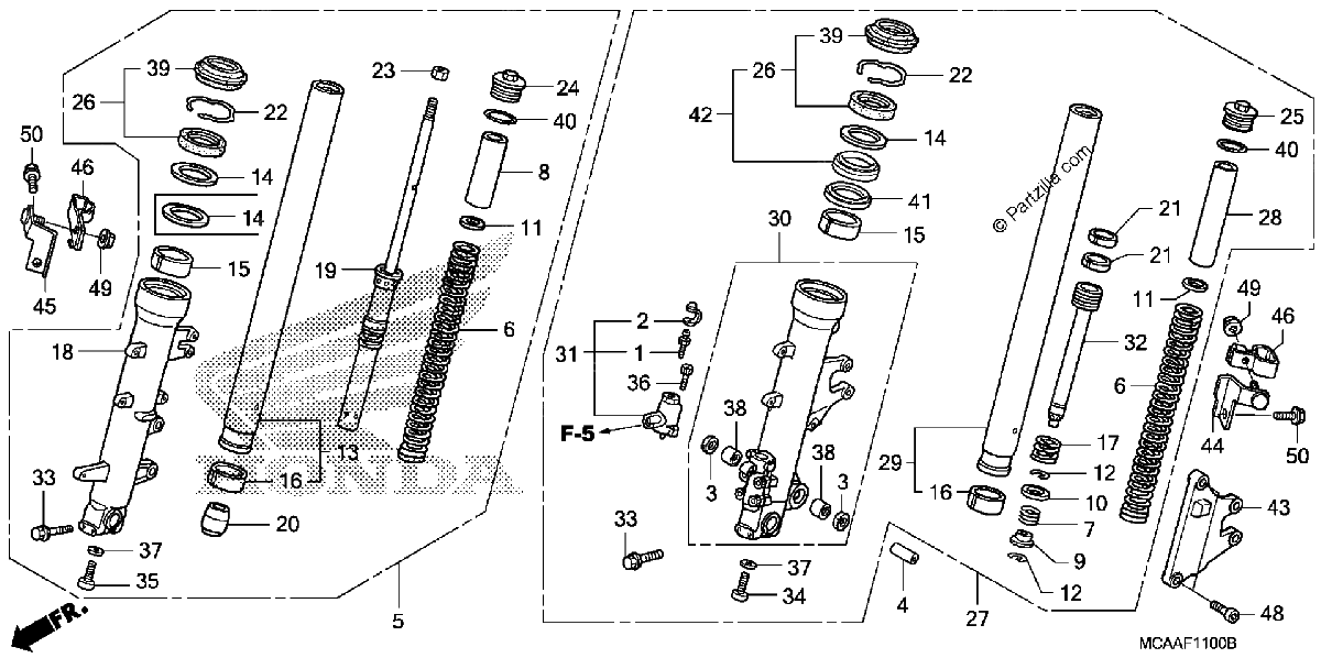 Diagrama de FRONT FORK