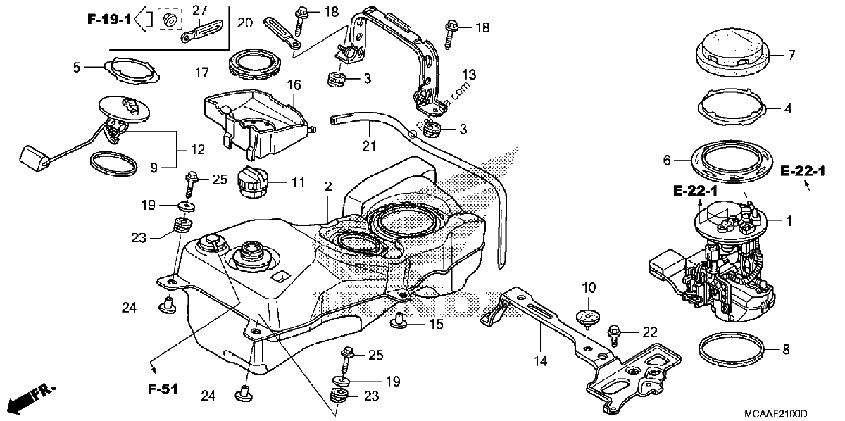 Diagrama de FUEL TANK