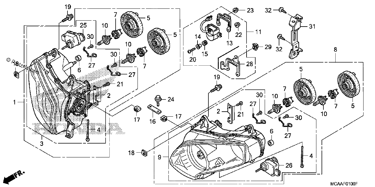 Diagrama de HEADLIGHT