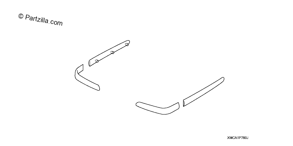 Diagrama de SADDLEBAG MOLDING KIT CARBON TYPE
