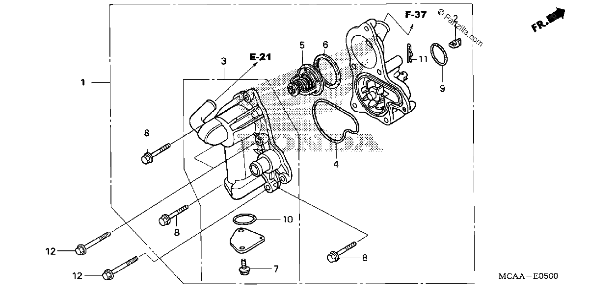 Diagrama de WATER PUMP