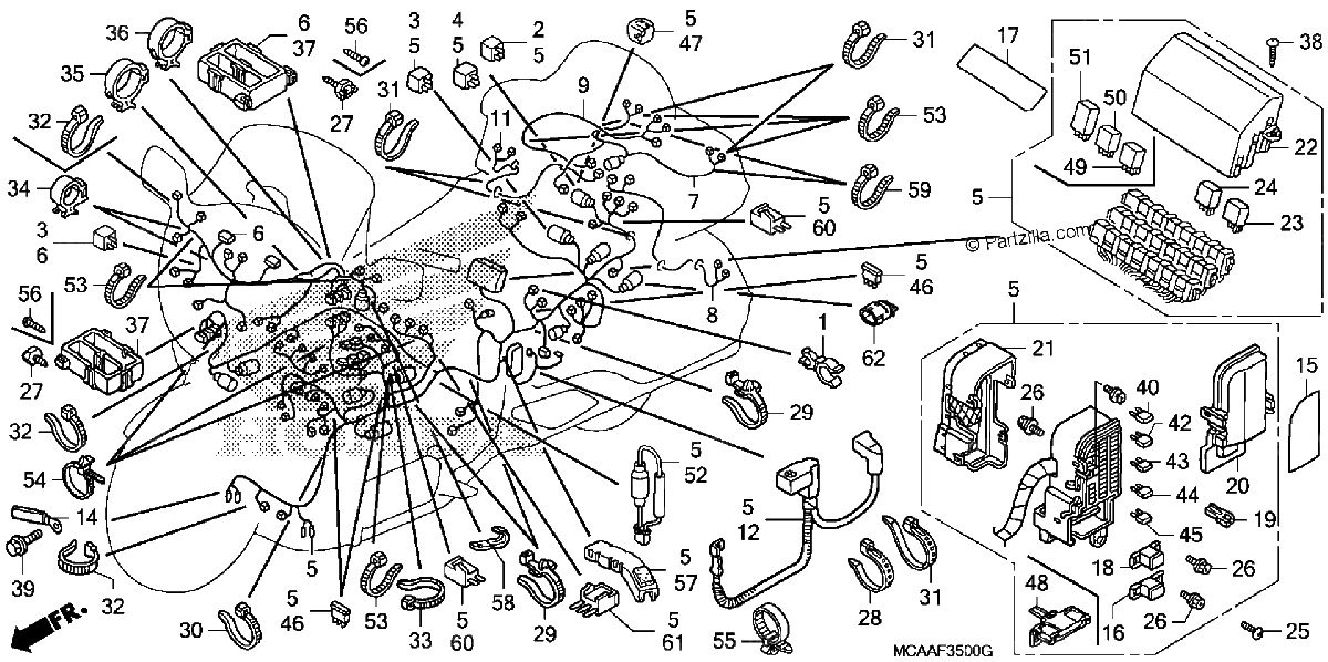 Diagrama de WIRE HARNESS