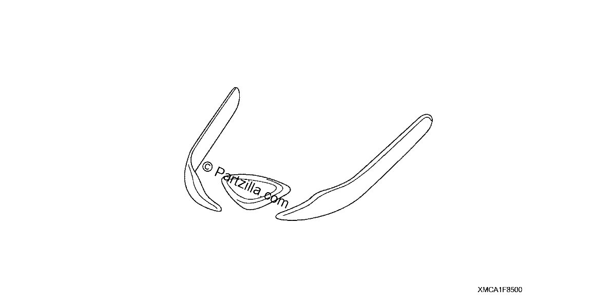 Diagrama de CHROME FRONT FENDER ORNAMENT