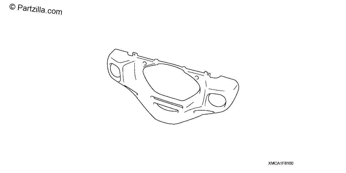 Diagrama de CHROME FRONT LOWER COWL