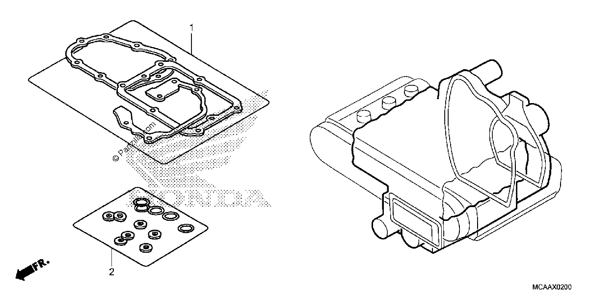 Diagrama de GASKET KIT B
