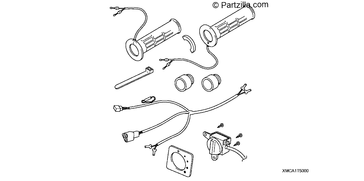 Diagrama de HEATED GRIP W THERMOSTAT