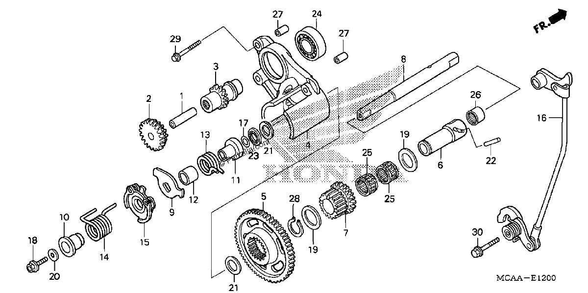 Diagrama de REVERSE GEAR