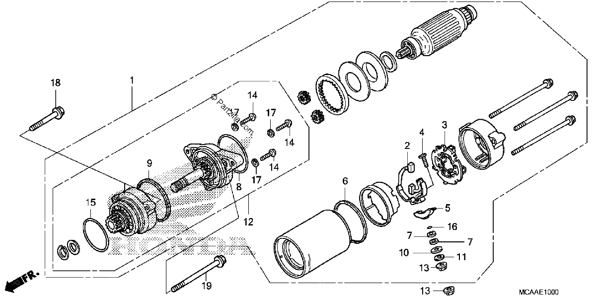 Diagrama de STARTER MOTOR