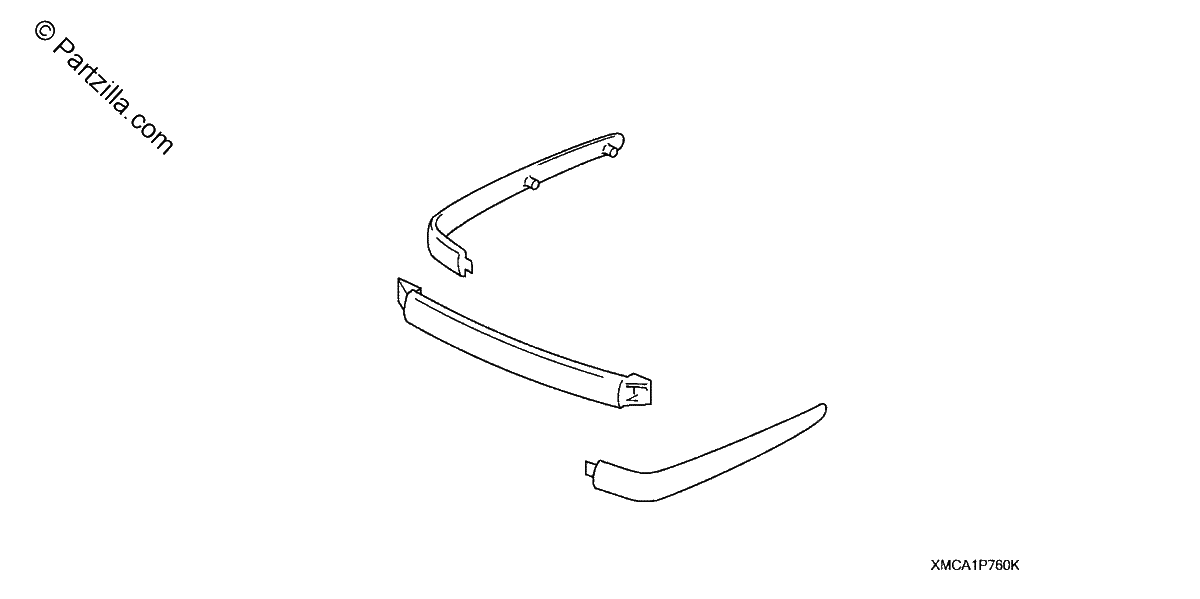 Diagrama de TRUNK MOLDING KIT CARBON TYPE