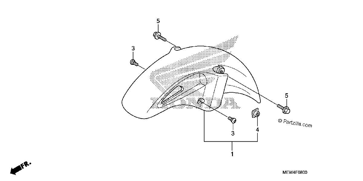 Diagrama de FRONT FENDER