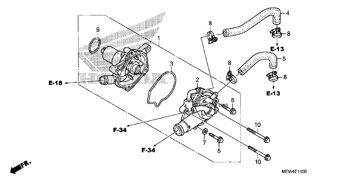 Diagrama de WATER PUMP