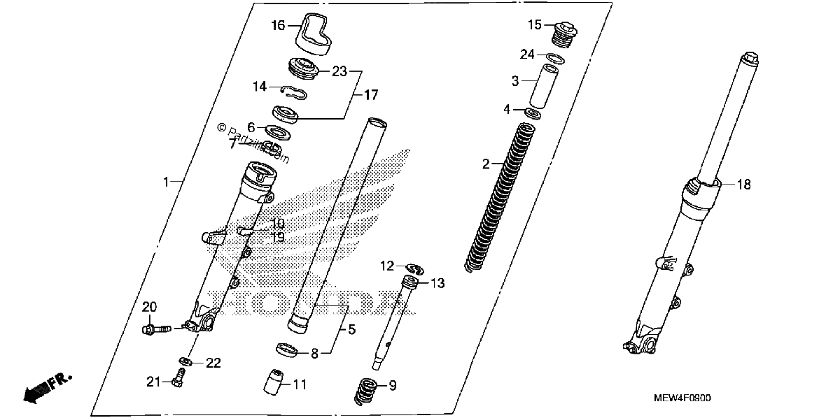 Diagrama de FRONT FORK