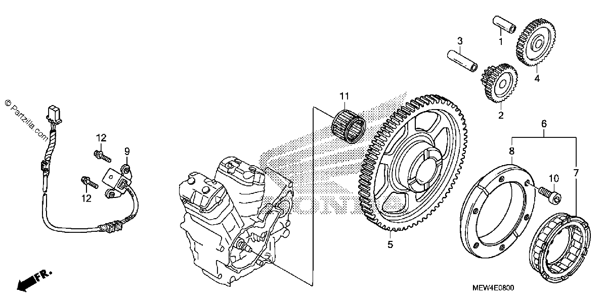 Diagrama de PULSE GENERATOR STARTING CLUTCH