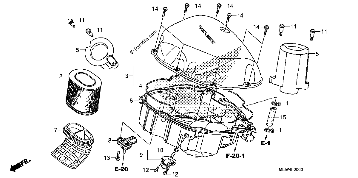 Diagrama de AIR CLEANER