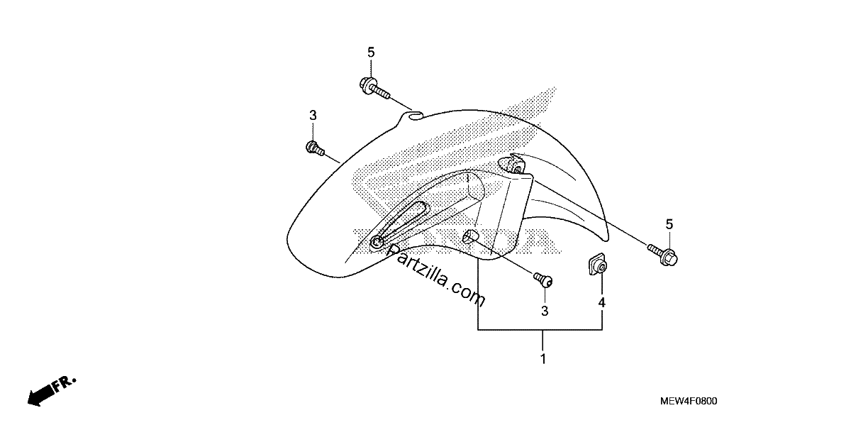 Diagrama de FRONT FENDER