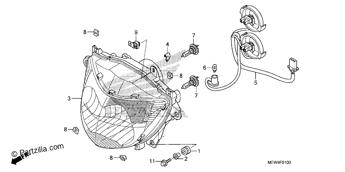 Diagrama de HEADLIGHT