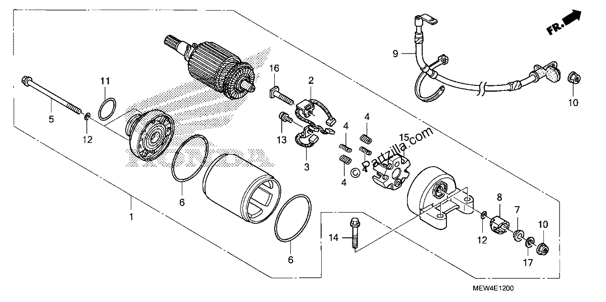 Diagrama de STARTING MOTOR