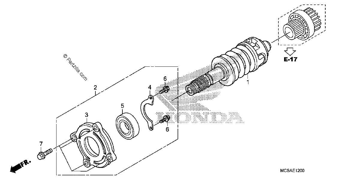 Diagrama de PRIMARY SHAFT