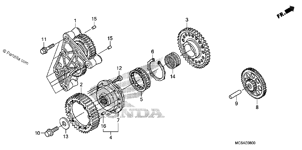 Diagrama de STARTING CLUTCH