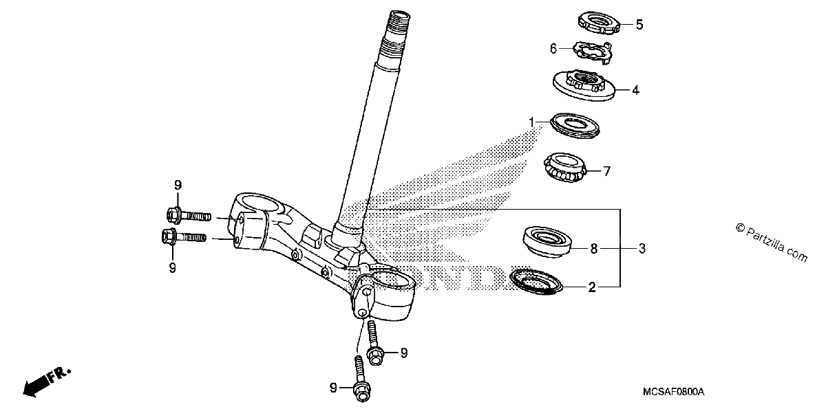 Diagrama de STEERING STEM