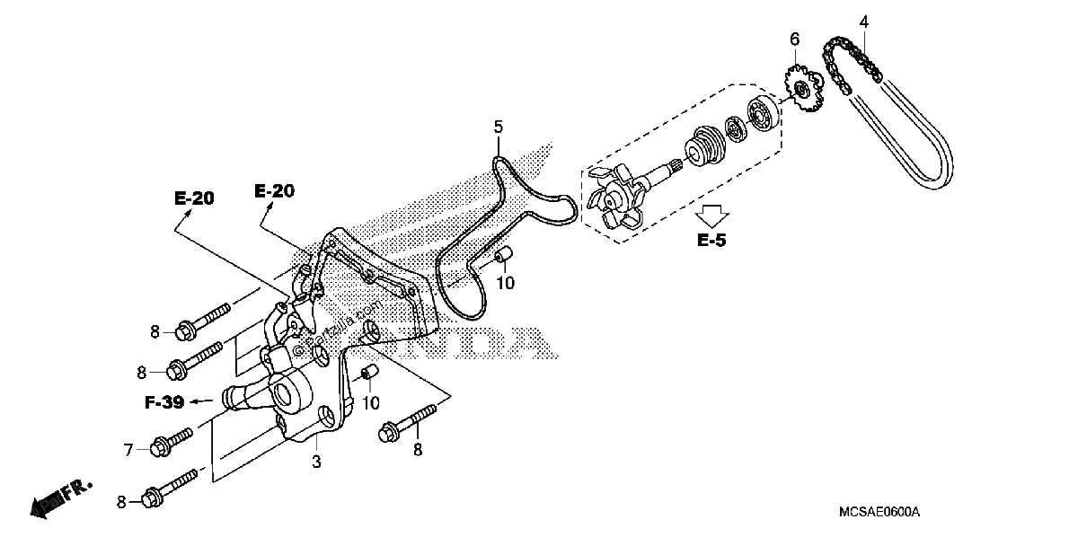 Diagrama de WATER PUMP