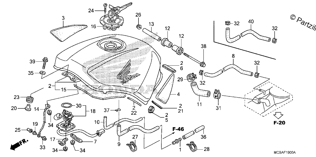 Diagrama de FUEL TANK
