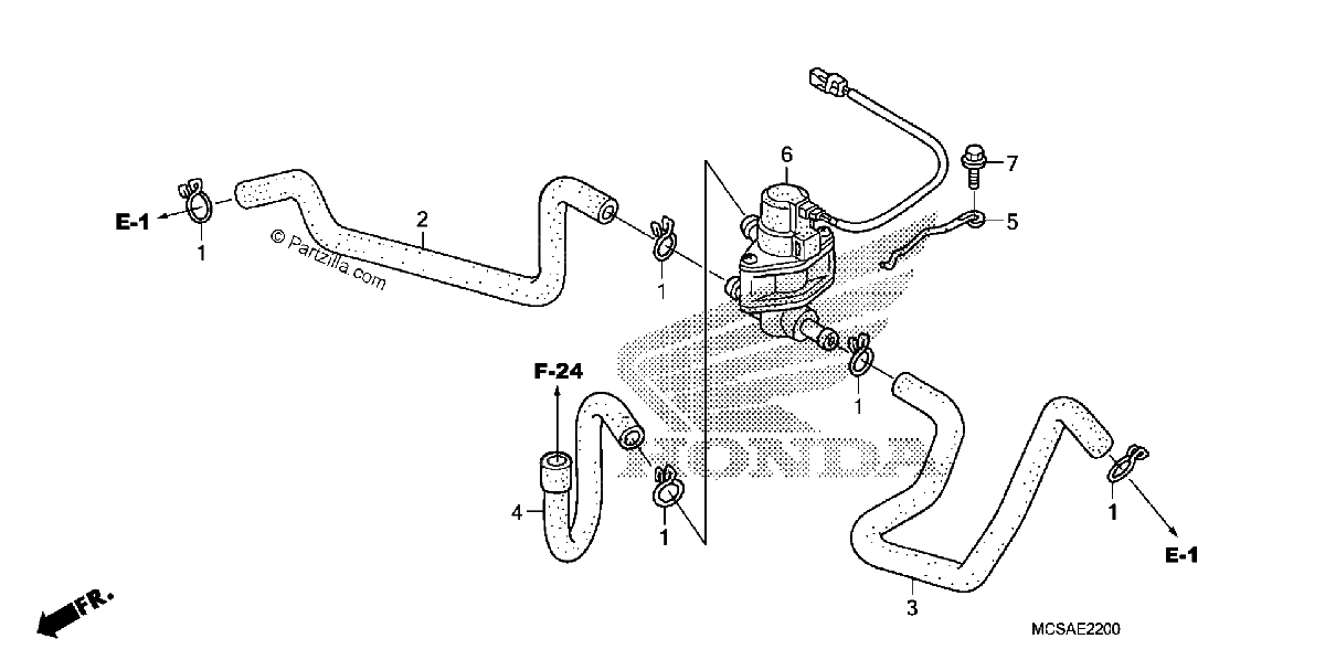 Diagrama de AIR INJECTION CONTROL VALVE