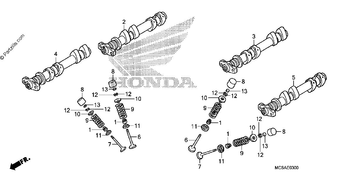 Diagrama de CAMSHAFT VALVE