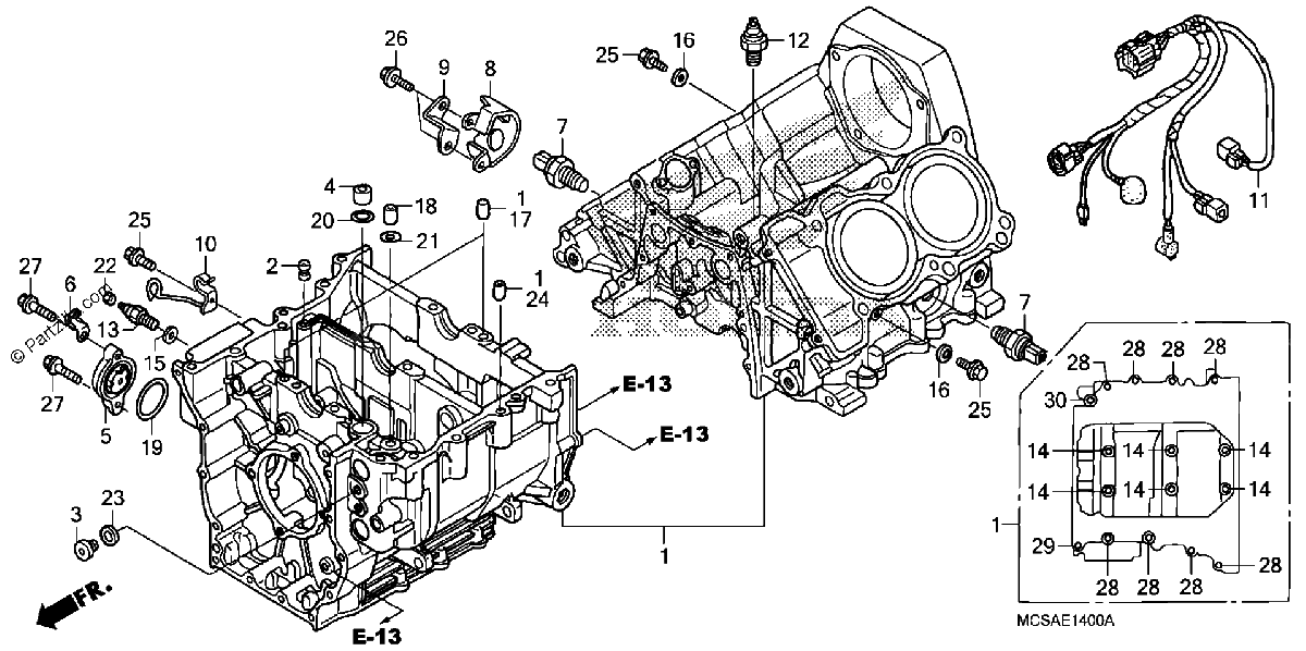Diagrama de CRANKCASE