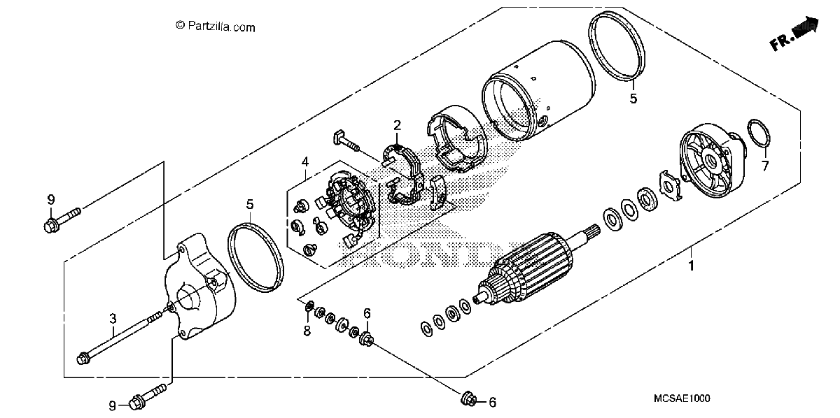 Diagrama de STARTING MOTOR
