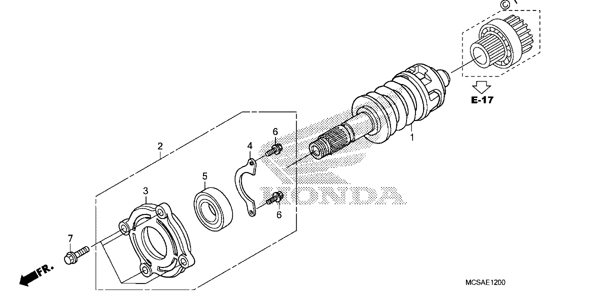 Diagrama de PRIMARY SHAFT