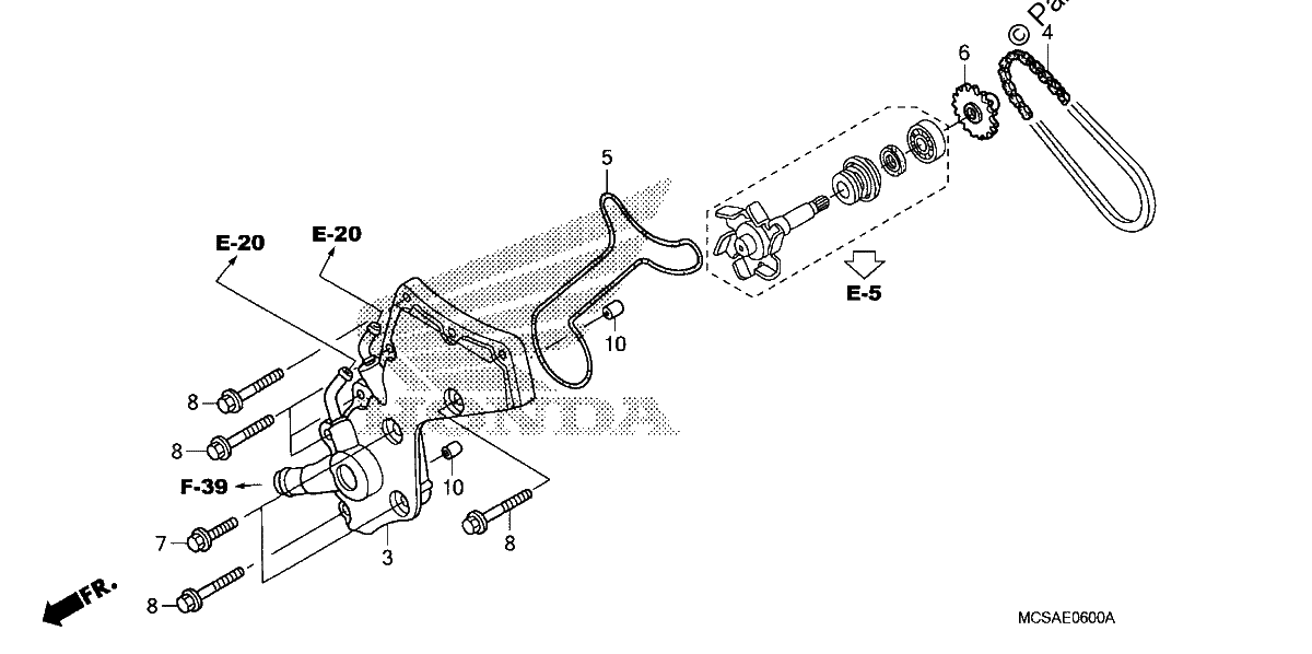 Diagrama de WATER PUMP