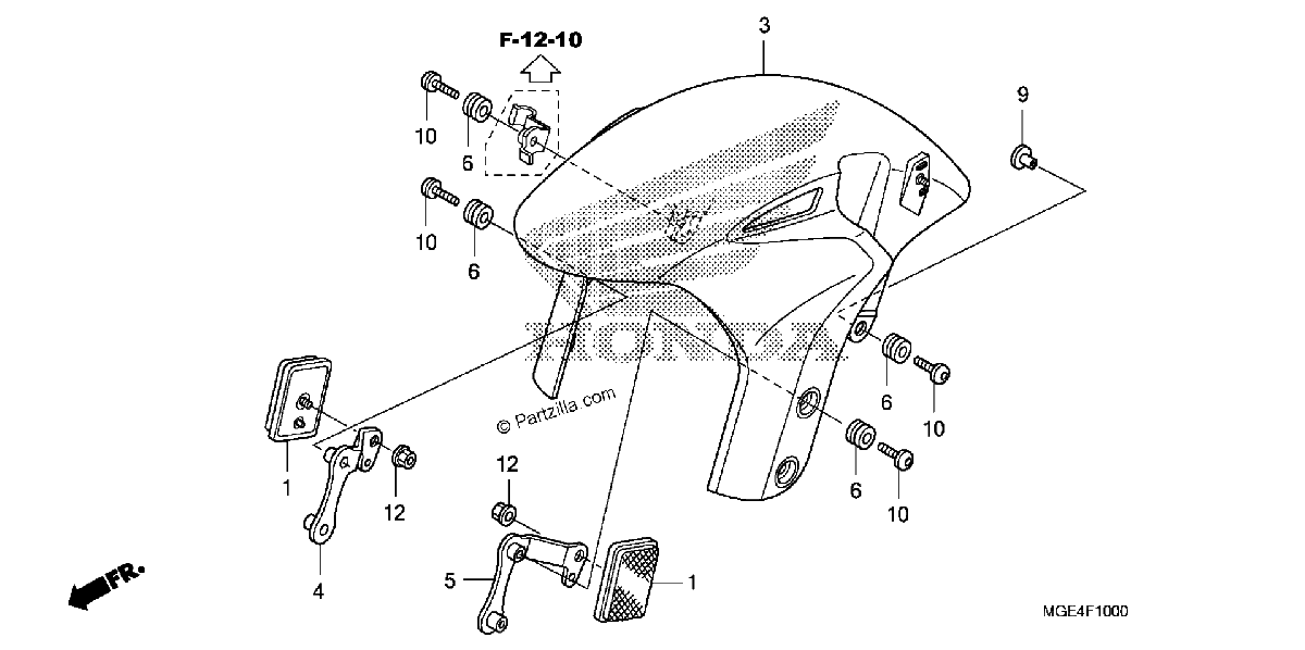 Diagrama de FRONT FENDER