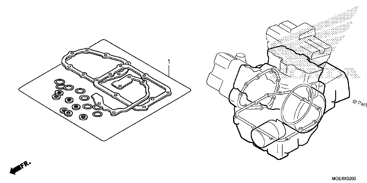 Diagrama de GASKET KIT B