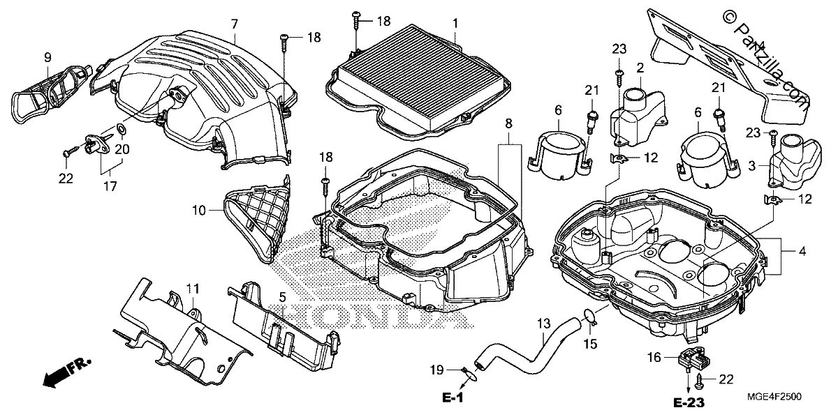 Diagrama de AIR CLEANER