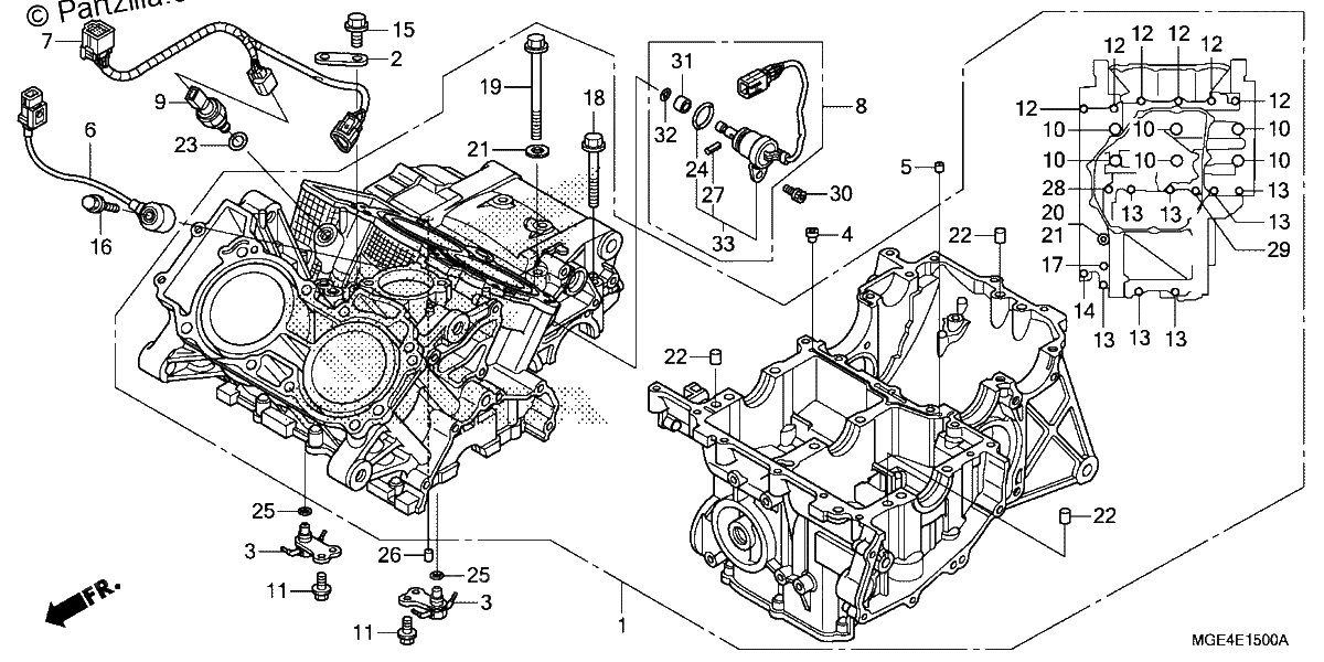 Diagrama de CRANKCASE 1