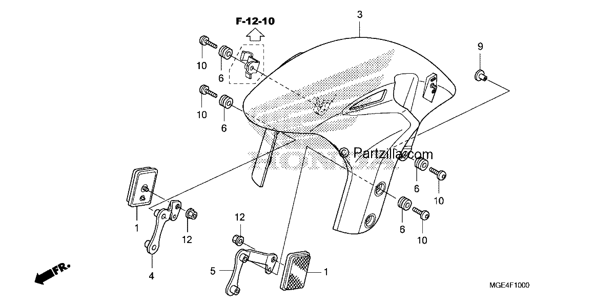 Diagrama de FRONT FENDER