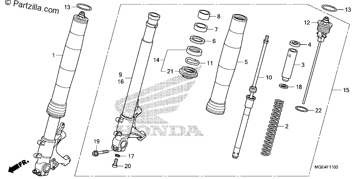 Diagrama de FRONT FORK