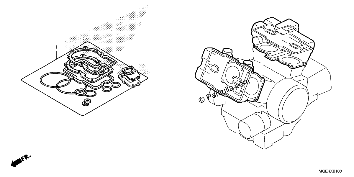 Diagrama de GASKET KIT A