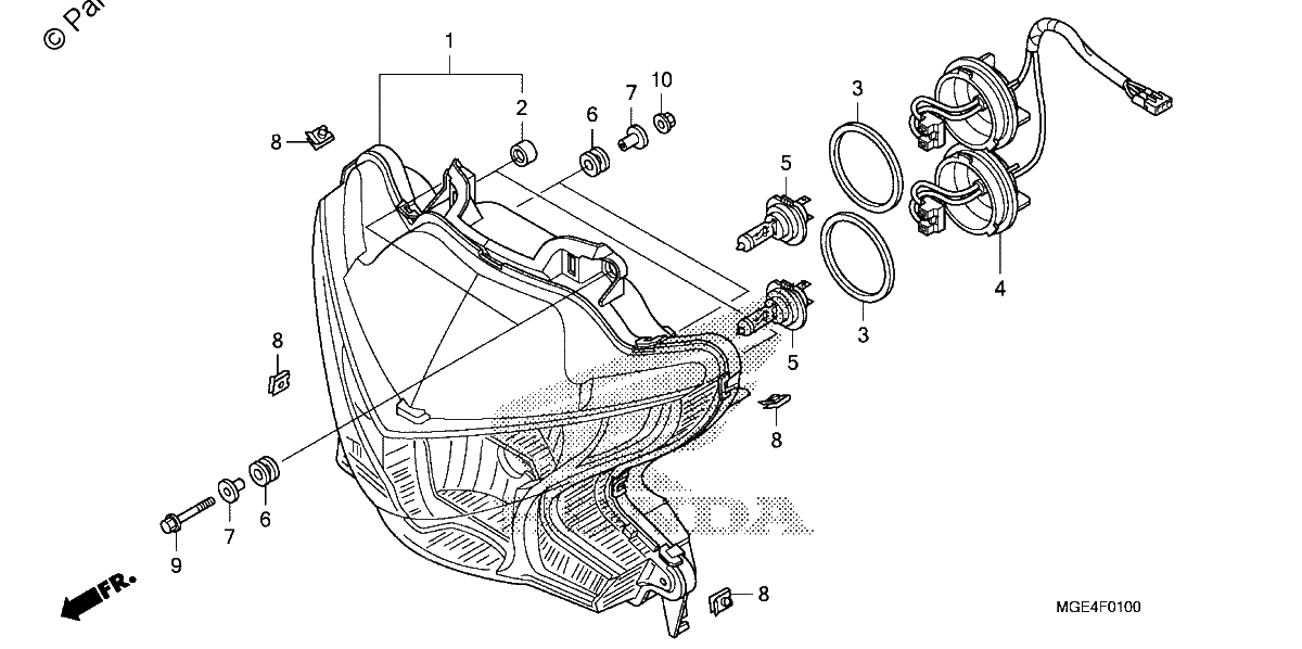 Diagrama de HEADLIGHT